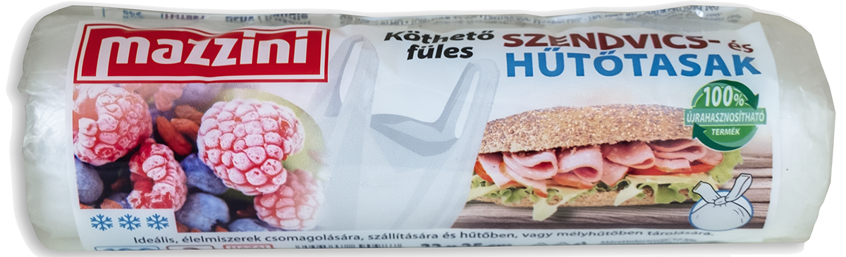 MAZZINI Köthető Füles Szendvics és Hűtőtasak 3L (32x25cm) 100db/roll